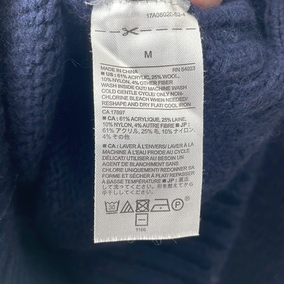 Banana Republic vintage sweater blue and white women size medium - Picture 6 of 6